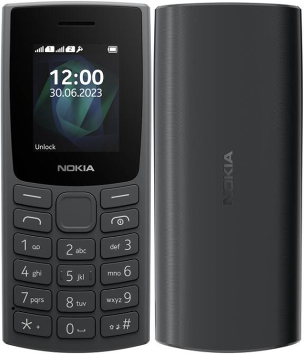 Nokia 105 4G (2023) Dual SIM, Čierny